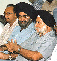 New Vice-Chancellor of Guru Nanak Dev University Dr S.P. Singh addressing his first Press conference on the university campus on Thursday.