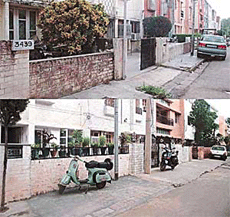 The two houses in Sector 23D, Chandigarh, which bear the same number.