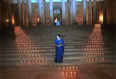 First Lady Usha Narayanan lighted candles at the forecourt of Rashtrapati Bhavan to commemorate Kargil Vijay Divas on Thursday.