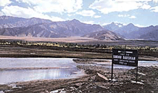 A view of the Sindhu river.