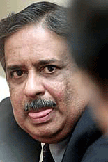M.Damodaran, Chairman of India's largest mutual fund manager, the Unit Trust of India, reacts to a question at a news conference in Mumbai on Tuesday. 