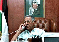 Palestinian intelligence chief Amin al-Hindi 