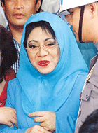 The eldest daughter of former President Suharto, Siti Hardiyanti Rukmana.