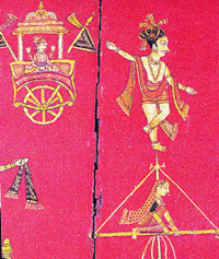 Depiction of the legend of Ilaputra