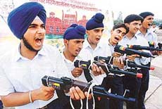 No shooting; just an Independence Day function rehearsal in Chandigarh on Monday.