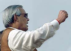 Prime Minister Atal Behari Vajpayee addresses the country