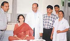 Ms Tripta admitted to the CMC in Ludhiana.
