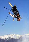 Thomas Diet of France performs a "back flip tail grab".