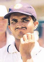 Indian captain Saurav Ganguly.