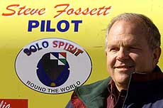 American millionaire adventurer Steve Fossett 