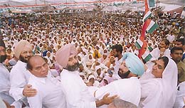 Party rally at Mansa