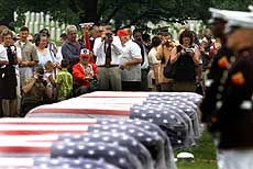 Family and friends of 13 World War II Marines 
