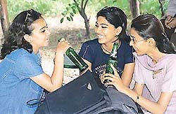 Return of normalcy: Life gradually returns to normal with the re-opening of the colleges.