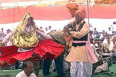 Folk dancers
