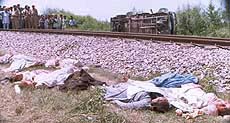 The accident site 