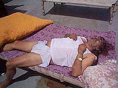 The body of Mr Relu Ram Poonia