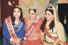 The winners of the Dream Girl competition organised in Ludhiana on Friday