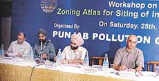 Participants at the workshop ‘Zoning Atlas for Siting of Industries for Ludhiana’, held in Ludhiana on Saturday.