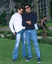 Actor Samir Soni and TV anchor and former Miss India Nafisa Joseph 