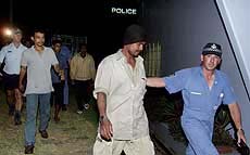 Crew members of the ill-fated Indonesian smuggling vessel that floundered carrying over 450 asylum-seeking refugees.