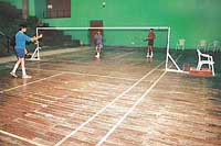 Damaged wooden surfaces of courts in the Sector 42 Badminton Hall continue to make playing unsafe for players.