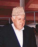 Chief Minister of Jammu and Kashmir, Dr Farooq Abdullah