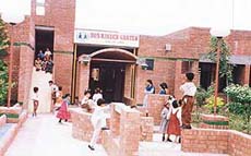 Children enjoy themselves at an SOS kindergarten.