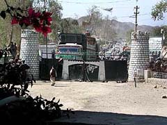 The Afghan-Pakistan border at Torkham is sealed by the Pakistan authorities on Monday