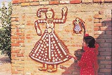 The images of Sanjhi get a final touch