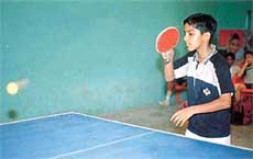 Sahil, who won his second title in the Ludhiana District Table Tennis Tournament