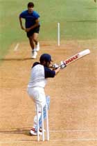 Sachin Tendulkar at the nets at Wankhede Stadium on Sunday. 