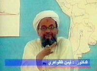 Ayman Al-Zawahri, No 2 in Bin Laden's organisation, for whom Interpol has issued an arrest warrant. 