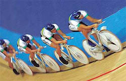 Australian team composed of Mark Renshaw, Graeme Brown, Luke Roberts and Stephen Wooldridge