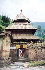 The temple of Bala Tripura Sundari Devi.