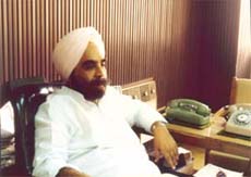 Mr Kuldip Singh Gujral, a second time Congress Corporator from Jangpura Extension.