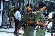 Commandos stand guard