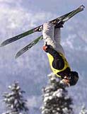lla Tsuper of Belarus flies to a first place finish