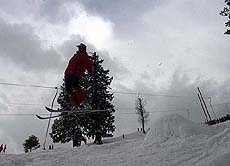 With fresh snowfall in Gulmarg, skiing competitions have started in this world-famous tourist resort of Kashmir
