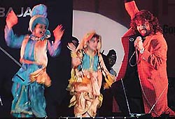 Punjabi pop singer Hans Raj Hans performs during Jhankar programme held at Panjab University, Chandigarh, on Wednesday.