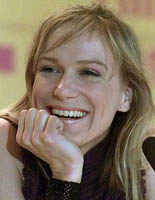 Actress Maria Wurgler Reich addresses a news conference to present her new Danish produced film, Sma Ulykeer (Minor Mishaps), at the 52nd Berlinale International Film Festival in Berlin on Sunday. 