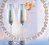 Crystal is made from the same basic material as glass but lead is added