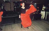 A dancer at Valentines Day party at the Park Royal hotel.