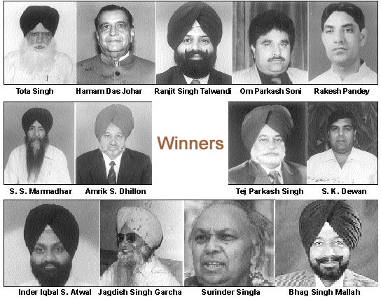 Photos of winners