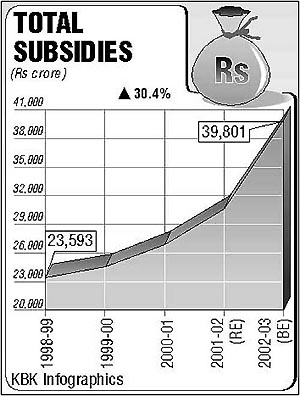 Total subsidies