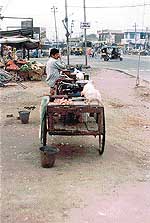 Chicken stalls on the Chandigarh Road in Ludhiana.
