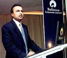 Anil Ambani, managing director of Reliance Industries