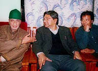 People's Election Commission co-chairman Tapan Kumar Bose and member Dr Siddiq Wahid