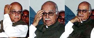 Union Home Minister L. K. Advani in various moods
