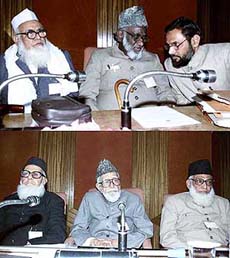 Heads of the All-India Muslim Personal Law Board during their meeting