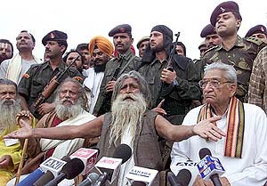 Ramchander Das Paramhans holds a news conference